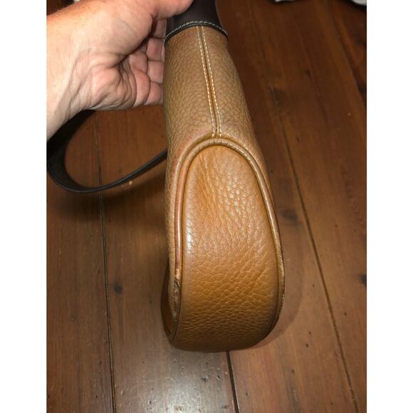 Dooney & Bourke bag shoulder bag Cognac pebbled leather - Picture 9 of 12